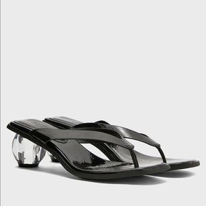 Clear Ball Heel Sandles